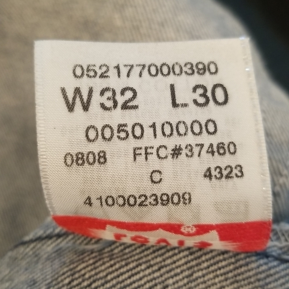 💕LEVI'S💕 501 XX Straight Leg Button Fly Vintage Mom Jeans 100% Cotton W32 L30 - Picture 15 of 16